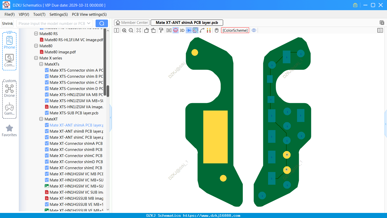 Huawei Mate XT-ANT ShimA PCB Layer